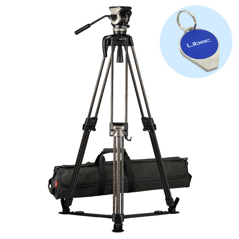 【NX-400QC】 Libec カーボン3段三脚システム クイックロック