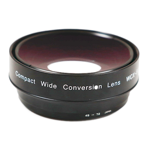 【WCX-80R49】 Zunow Φ49/72mm 0.8倍ワイドコンバージョンレンズ