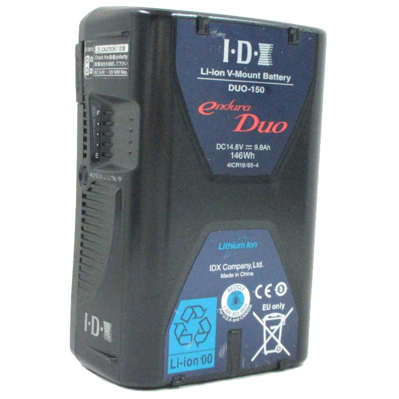 【DUO-150 現状渡し 中古品】 IDX Vマウントタイプ リチウムイオンバッテリー