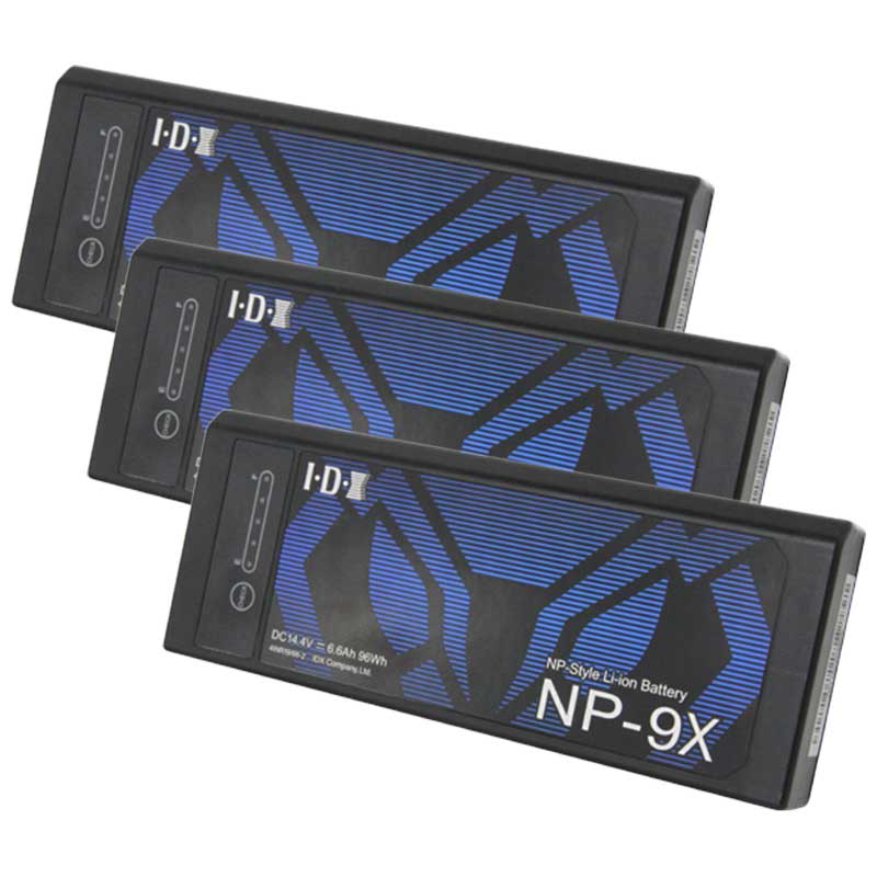 【NP-9X まとめ買い 3本～8本】 IDX NPタイプ リチウムイオンバッテリー