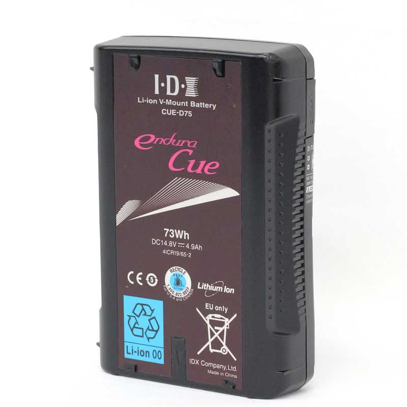 【CUE-D75 ジャンク品】 IDX Vマウントタイプ リチウムイオンバッテリー