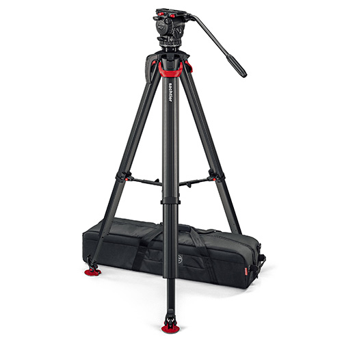 【システムFSB 8 Mk II flowtech75 MS（0795M）】 Sachtler カーボン3段三脚システム フローテック