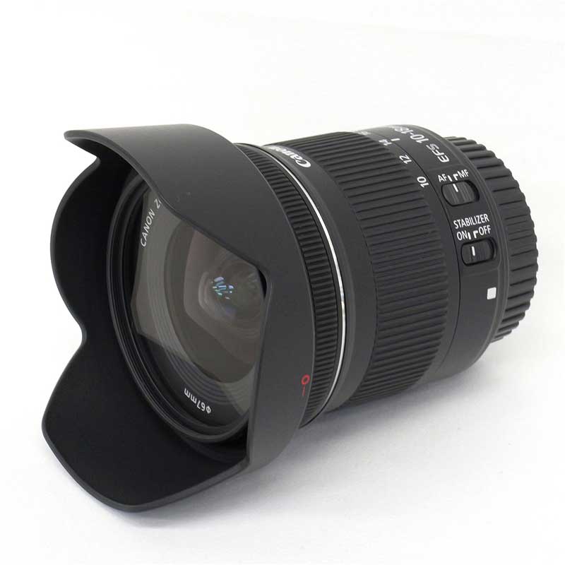 【EF-S10-18mm F4.5-5.6 IS STM 現状渡し 中古品】 Canon EF-Sマウント用 ズームレンズ