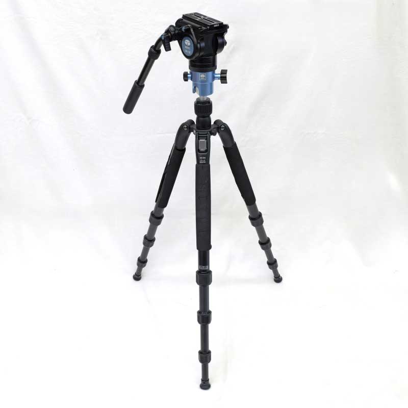 【VHD-2004 + VH-10 ジャンク品】 SIRUI ボール雲台付きビデオ三脚 ＋ ビデオ雲台
