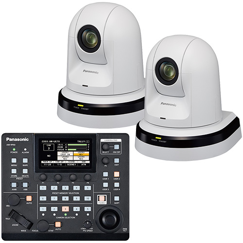 【AW-HE75W 2台 ＋ AW-RP60GJ 会員特価品】 Panasonic HDインテグレーテッドカメラ・リモコンセット