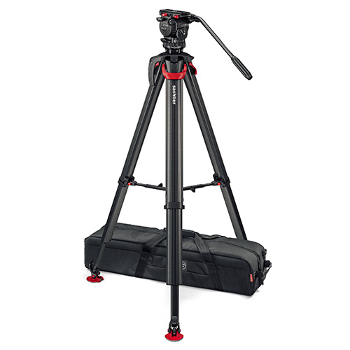 【システムFSB 6 Mk II flowtech75 MS（0495M） 会員特価品】 Sachtler カーボン3段三脚システム フローテック