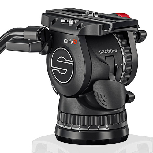 【aktiv10（S2072S）】 Sachtler 100mmボール サイドロード フルーイドヘッド