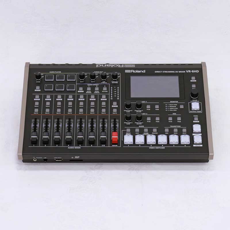 【VR-6HD メーカー点検済 上物 中古品】 Roland ダイレクト・ストリーミング・AVミキサー