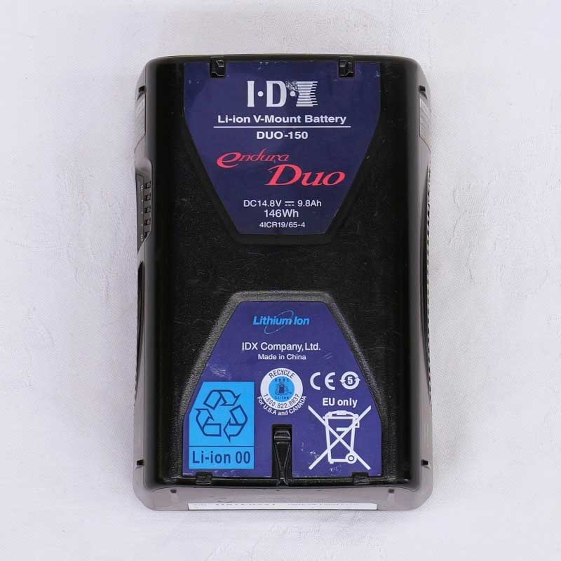 【DUO-150 現状渡し 中古品】 IDX Vマウントタイプ リチウムイオンバッテリー
