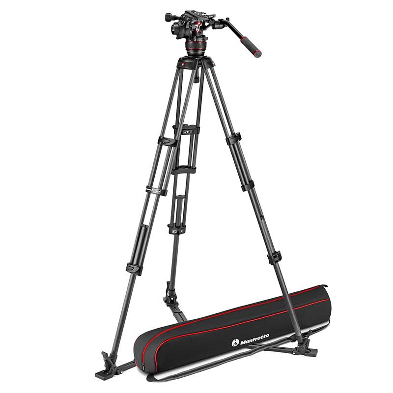 【MVK608TWINGC 開封品】 Manfrotto ナイトロテック608ビデオ雲台+カーボンツイン三脚GS