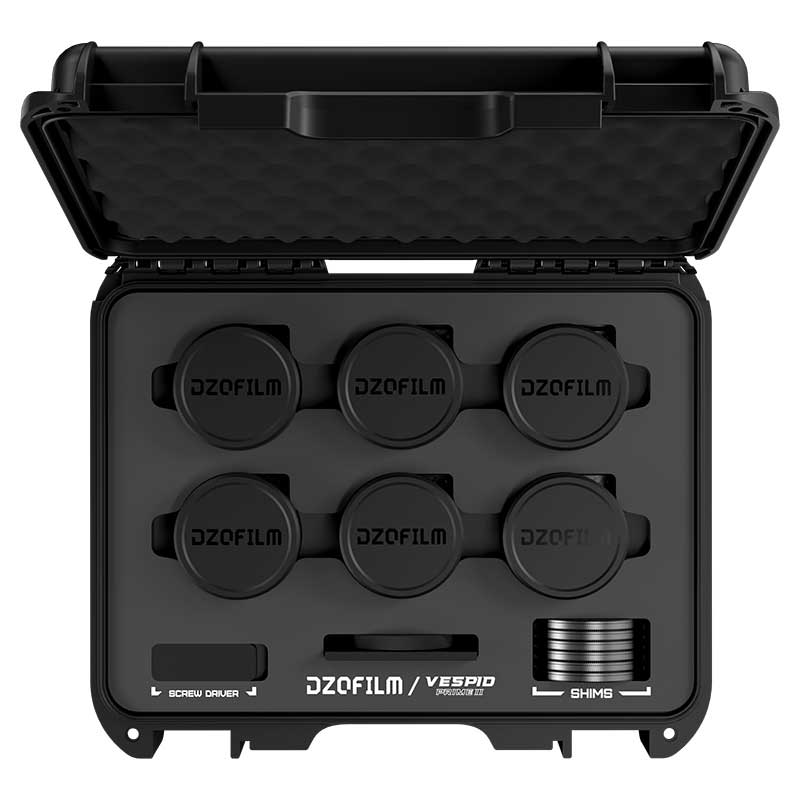 【Vespid Prime 2 6本セット 18/24/35/50/85/105mm フィート表記（DZO-V26SETIX）】 DZOFILM PLマウント用 フルフレーム シネプライムレンズ