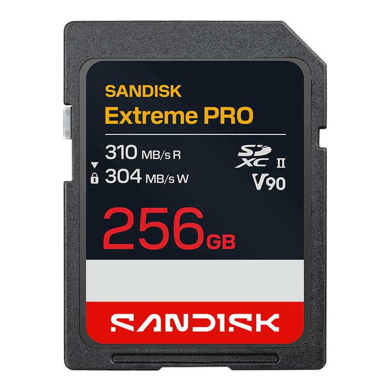 【SDSDXDE-256G-JNJIP】 SanDisk エクストリーム プロ SD UHS-II V90 カード 256GB