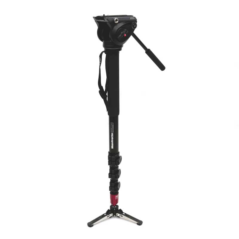 【MVM500A 現状渡し 中古品】 Manfrotto プロフルード ビデオ一脚 雲台付