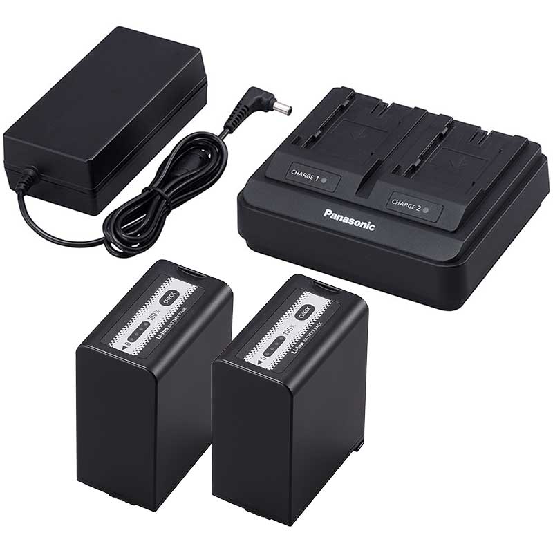 【AG-VBR118G(X2) + AG-BRD50】 Panasonic バッテリー・充電器セット