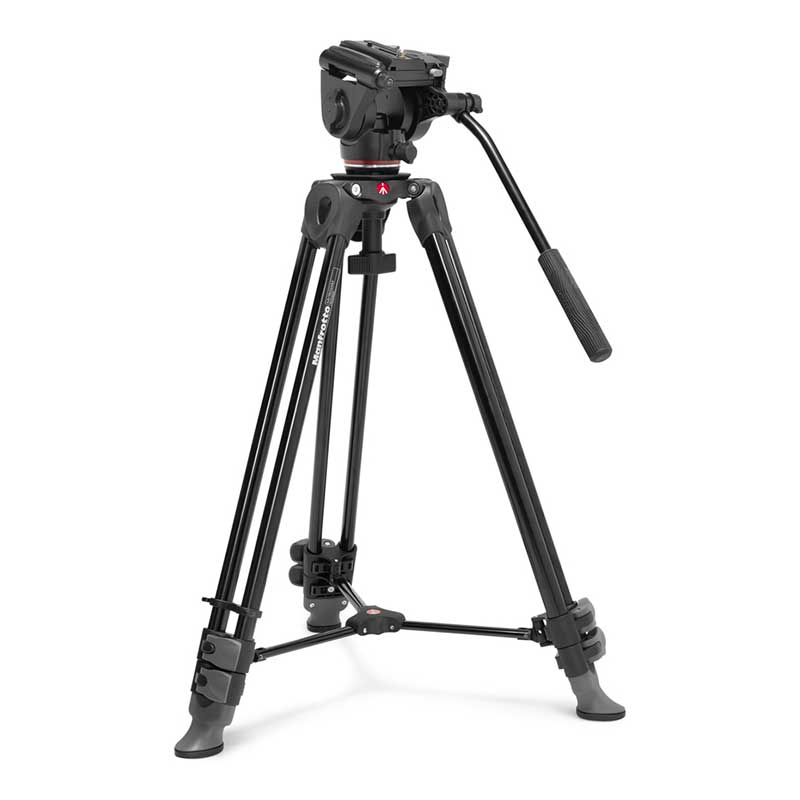 【MVK500XAM】 Manfrotto アルミニウム製ツインレッグ三脚 500X フルード雲台キット