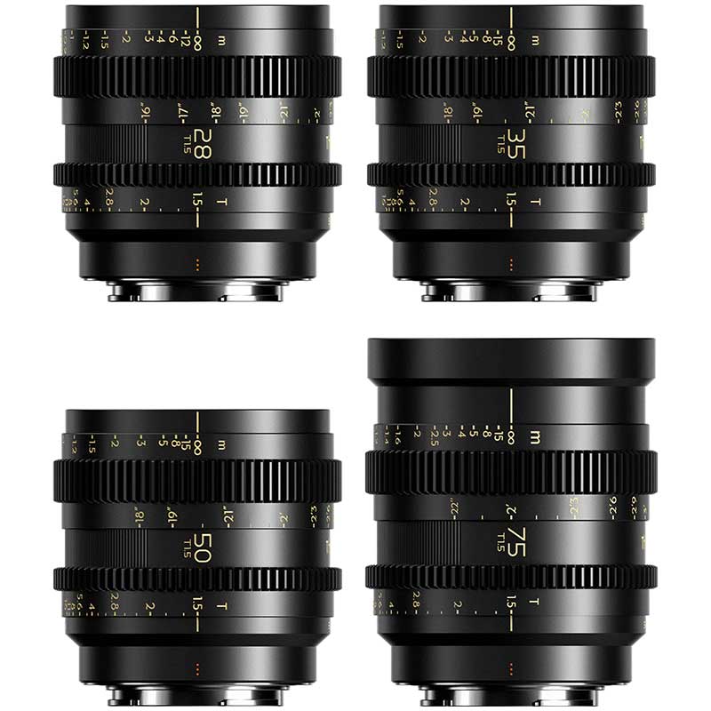 【Simera-C 4本セット 28/35/50/75mm（TP-SC4P-E）】 Thypoch Eマウント用 フルフレームシネレンズ
