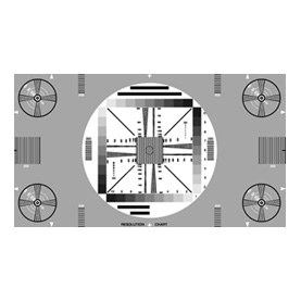 【RZ-HD・S型 アクリルケース貼】 村上色彩技術研究所 16:9 レゾリューションチャート