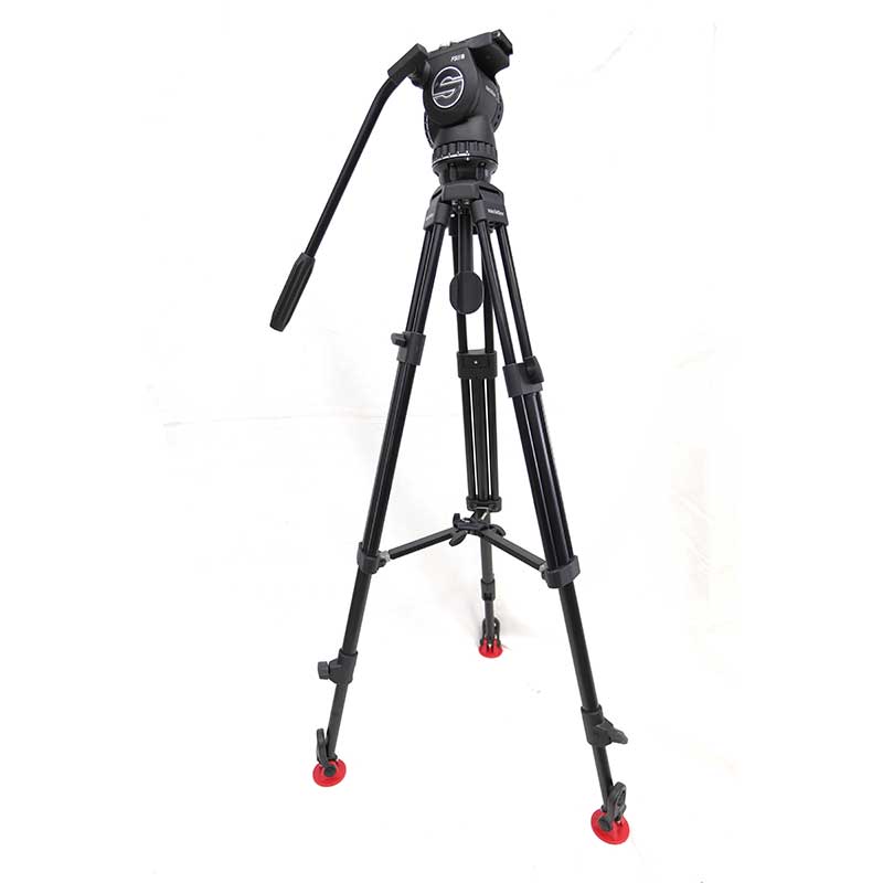 【システムFSB8 Mk II 75/2 AL MS 上物 中古品】 Sachtler アルミ3段三脚システム