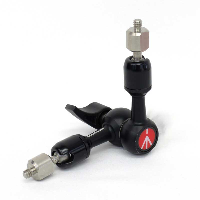 【244MICRO 中古品】 Manfrotto フリクションアーム 15cm長 1/4両サイド・3/8ネジ付