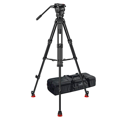 【システムFSB 6 Mk II 75/2 AL MS（0473AM）】 Sachtler アルミ3段三脚システム